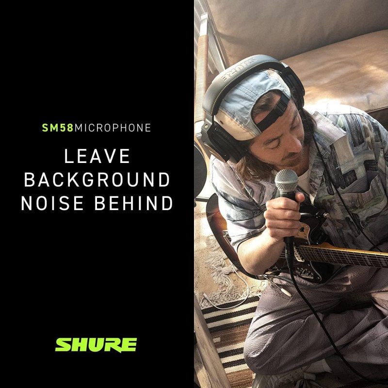 SHURE SM58S PRO XLR DYNAMIC VOCAL MICROPHONE WITH ON OFF SWITCH PROFESSIONAL STAGE MIC
