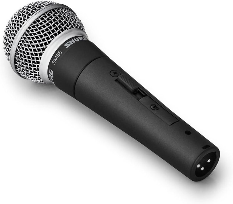 SHURE SM58S PRO XLR DYNAMIC VOCAL MICROPHONE WITH ON OFF SWITCH PROFESSIONAL STAGE MIC