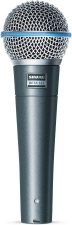 SHURE BETA 58A SUPERCARDIOID DYNAMIC VOCAL MICROPHONE FOR LIVE PERFORMANCE AND STUDIO USE