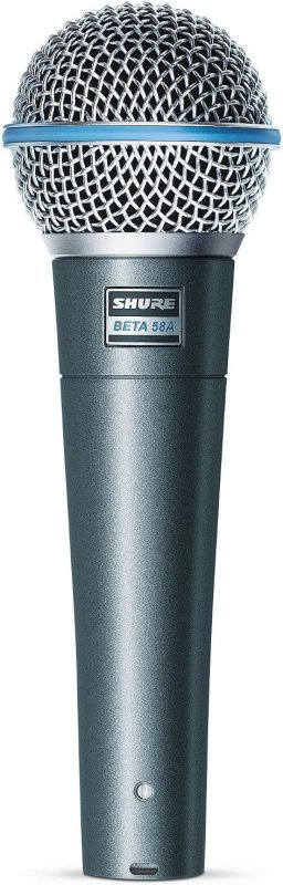 SHURE BETA 58A SUPERCARDIOID DYNAMIC VOCAL MICROPHONE FOR LIVE PERFORMANCE AND STUDIO USE