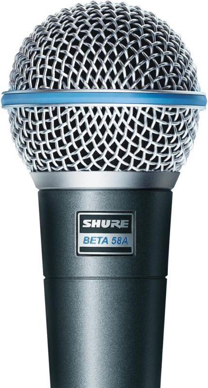 SHURE BETA 58A SUPERCARDIOID DYNAMIC VOCAL MICROPHONE FOR LIVE PERFORMANCE AND STUDIO USE
