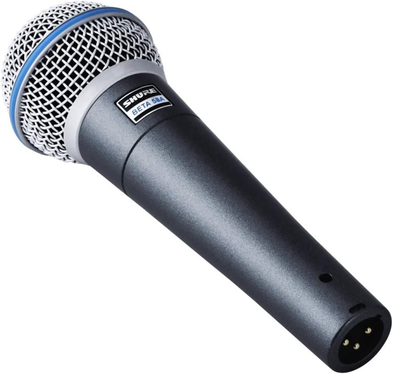 SHURE BETA 58A SUPERCARDIOID DYNAMIC VOCAL MICROPHONE FOR LIVE PERFORMANCE AND STUDIO USE