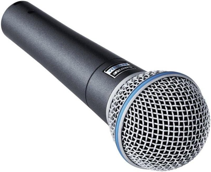 SHURE BETA 58A SUPERCARDIOID DYNAMIC VOCAL MICROPHONE FOR LIVE PERFORMANCE AND STUDIO USE