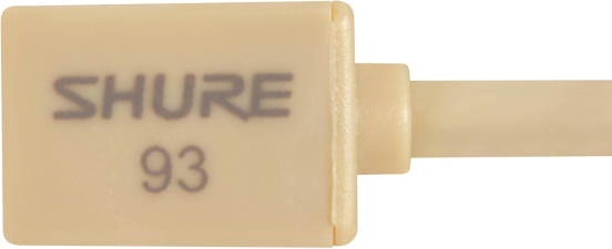 SHURE WL93T TAN LAVALIER CONDENSER MICROPHONE SUBMINIATURE FOR THEATER TV BROADCAST FILM