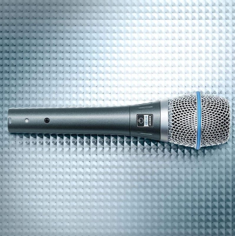 SHURE BETA 87A CONDENSER VOCAL MICROPHONE WITH BUILT-IN POP FILTER FOR CLEAR SOUND