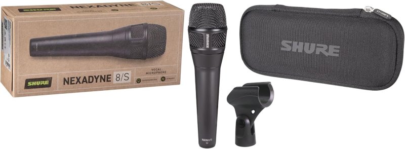 SHURE NEXADYNE 8 S SUPERCARDIOID DYNAMIC VOCAL MICROPHONE WITH REVONIC DUAL-ENGINE TECH