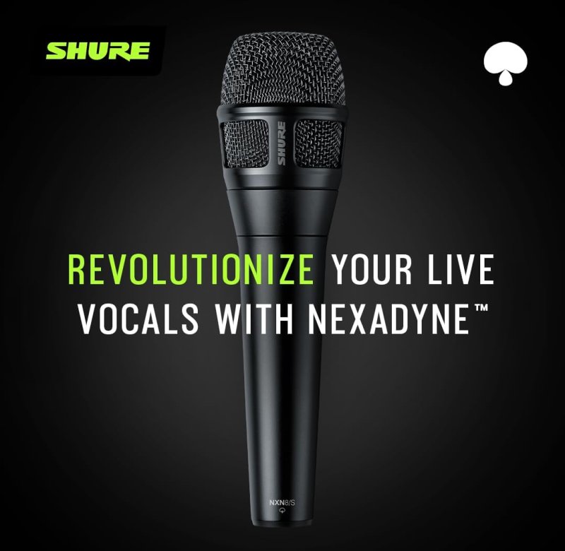 SHURE NEXADYNE 8 S SUPERCARDIOID DYNAMIC VOCAL MICROPHONE WITH REVONIC DUAL-ENGINE TECH