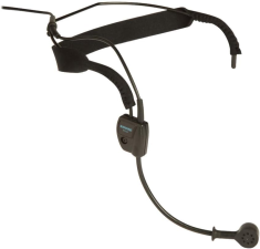 SHURE WH20 DYNAMIC HEADSET MICROPHONE LIGHTWEIGHT SECURE FIT RIGHT-ANGLE 1 4 INCH CONNECTOR