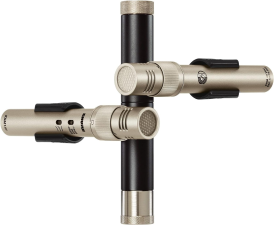 SHURE KSM141 SL STEREO PAIR WITH TWO KSM141 MICS, WINDSCREENS, A27M ADAPTER CASE