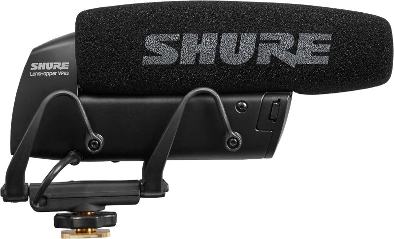 SHURE VP83 LENSHOPPER DSLR CAMERA-MOUNTED SHOTGUN MICROPHONE FOR HD CAMCORDERS