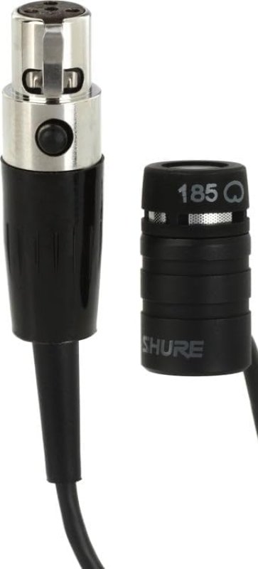 SHURE MICROFLEX MX185 CARDIOID LAVALIER CONDENSER MICROPHONE WITH TQG TA4F CONNECTOR FOR WIRELESS BO