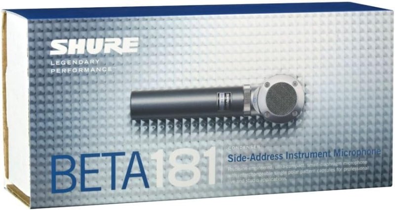 SHURE BETA 181 BI COMPACT SMALL-DIAPHRAGM CONDENSER MIC FOR INSTRUMENTS WITH INTERCHANGEABLE CAPSULE