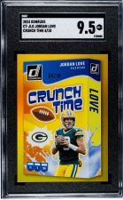 DONRUSS CRUNCH TIME JORDAN LOVE PACKERS 4/10 SGC 9.5 2024