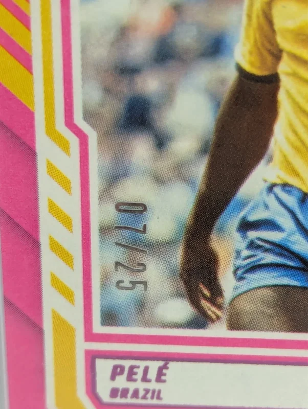 DONRUSS 2025-26 DOMINATORS PELé BRAZIL #25 NUMBERED /25