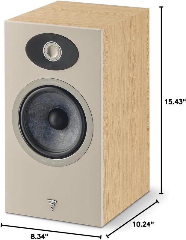 FOCAL THEVA N 1 2-WAY LIGHT WOOD BOOKSHELF LOUDSPEAKERS PAIR HIGH-QUALITY SOUND
