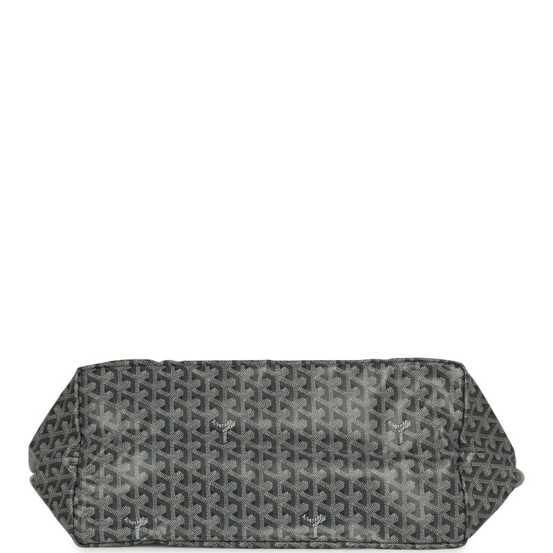 GOYARD GOYARDINE GREY SAINT LOUIS GM TOTE PALLADIUM HARDWARE
