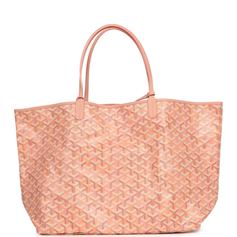 GOYARD GOYARDINE POWDER PINK SAINT LOUIS GM TOTE PALLADIUM HARDWARE