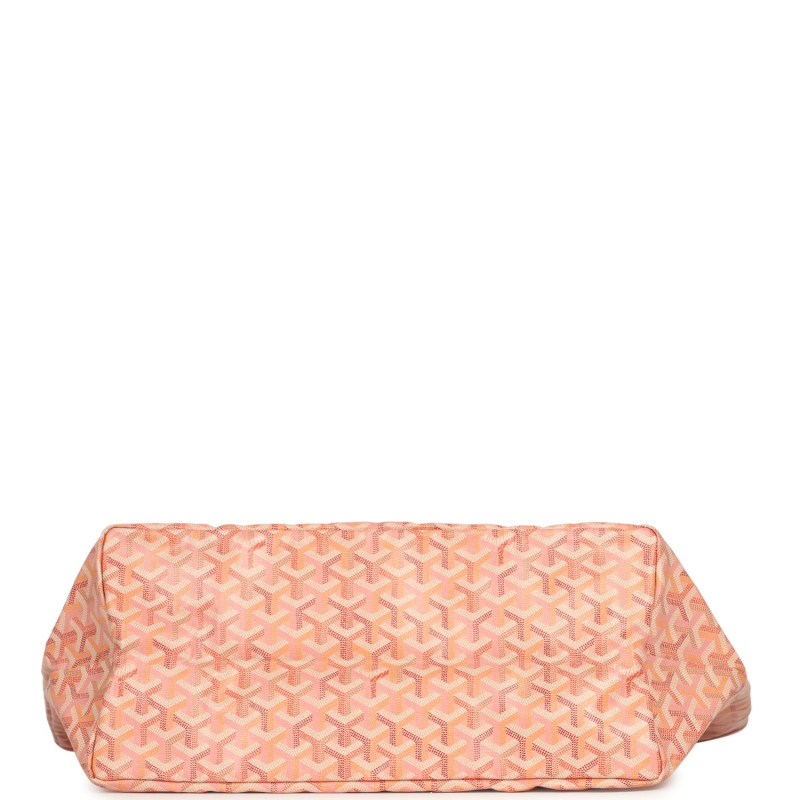 GOYARD GOYARDINE POWDER PINK SAINT LOUIS GM TOTE PALLADIUM HARDWARE