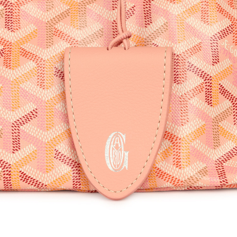 GOYARD GOYARDINE POWDER PINK SAINT LOUIS GM TOTE PALLADIUM HARDWARE