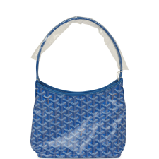 GOYARD GOYARDINE SKY BLUE BOHEME MINI HOBO BAG PALLADIUM HARDWARE