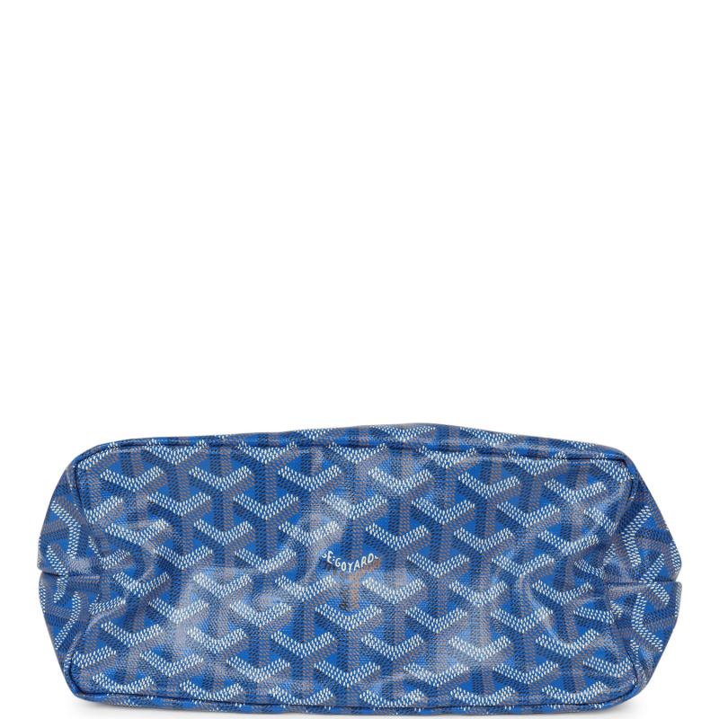 GOYARD GOYARDINE SKY BLUE BOHEME MINI HOBO BAG PALLADIUM HARDWARE