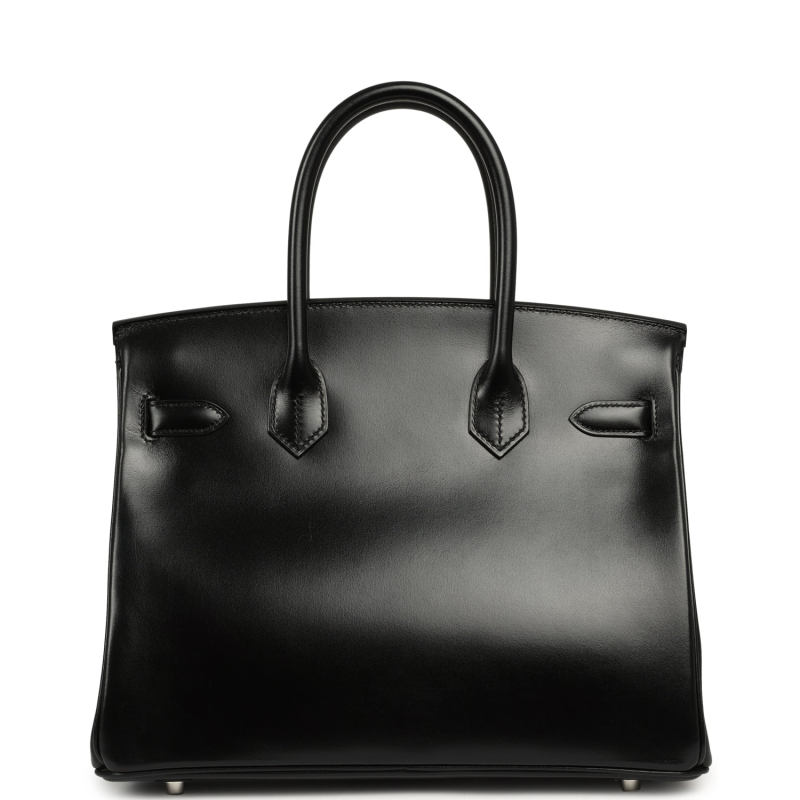 HERMèS BIRKIN 30 BLACK BOX PALLADIUM HARDWARE