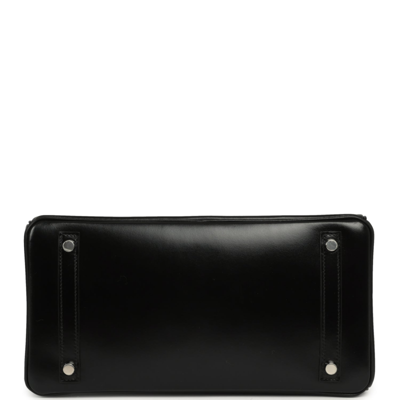 HERMèS BIRKIN 30 BLACK BOX PALLADIUM HARDWARE