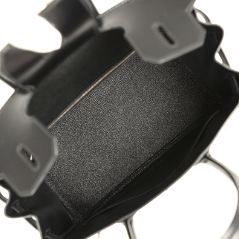 HERMèS BIRKIN 30 BLACK BOX PALLADIUM HARDWARE