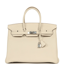 HERMèS BIRKIN 35 CRAIE TOGO PALLADIUM HARDWARE