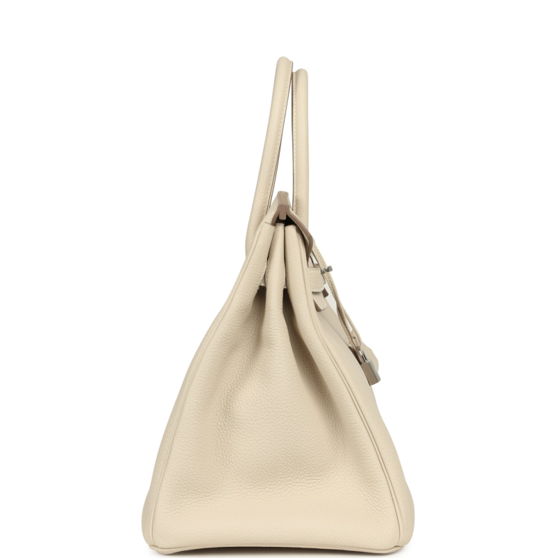 HERMèS BIRKIN 35 CRAIE TOGO PALLADIUM HARDWARE