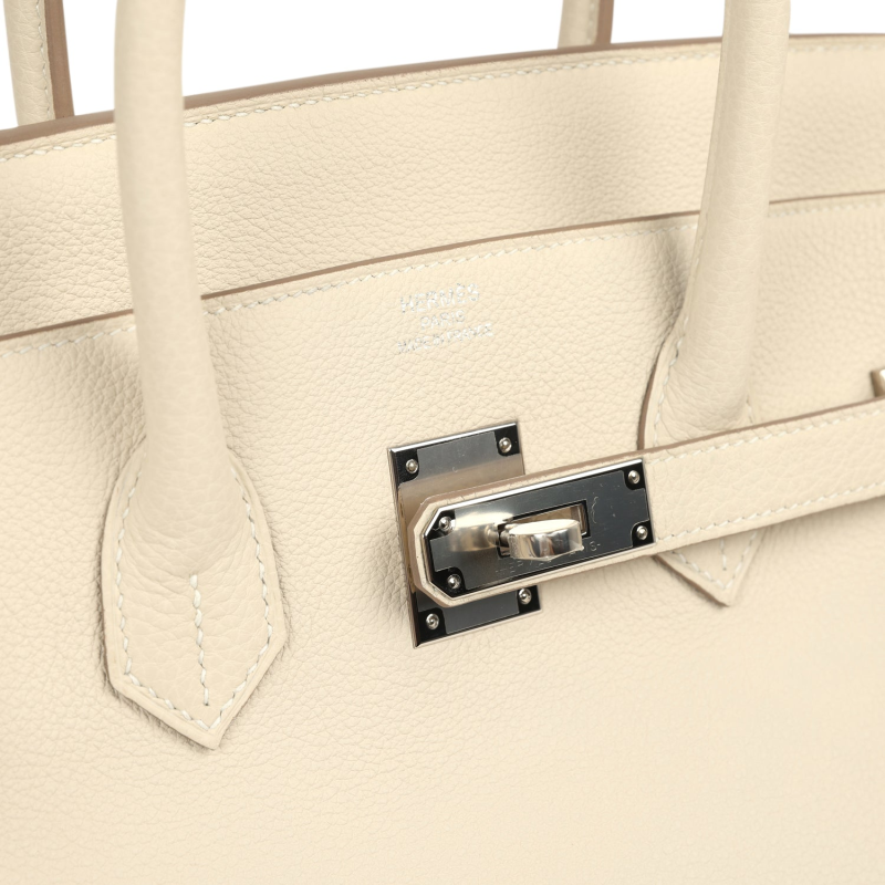 HERMèS BIRKIN 35 CRAIE TOGO PALLADIUM HARDWARE