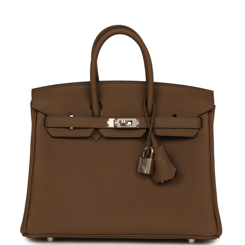 HERMèS BIRKIN 25 TOUNDRA TOGO PALLADIUM HARDWARE