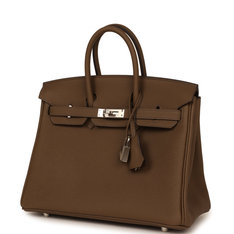 HERMèS BIRKIN 25 TOUNDRA TOGO PALLADIUM HARDWARE