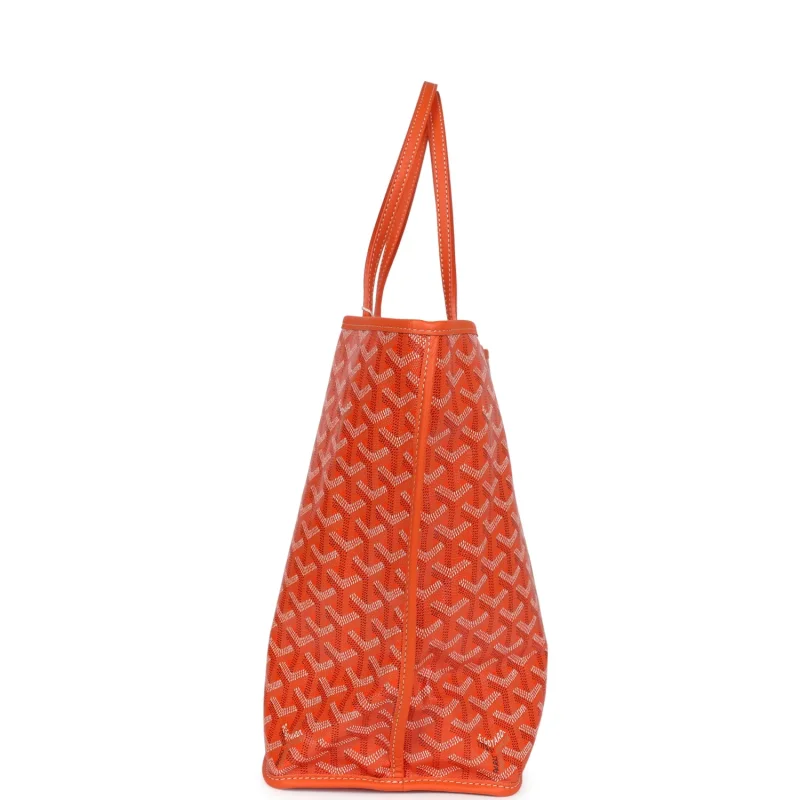 GOYARD ANJOU PM ORANGE GOYARDINE CANVAS PALLADIUM HARDWARE