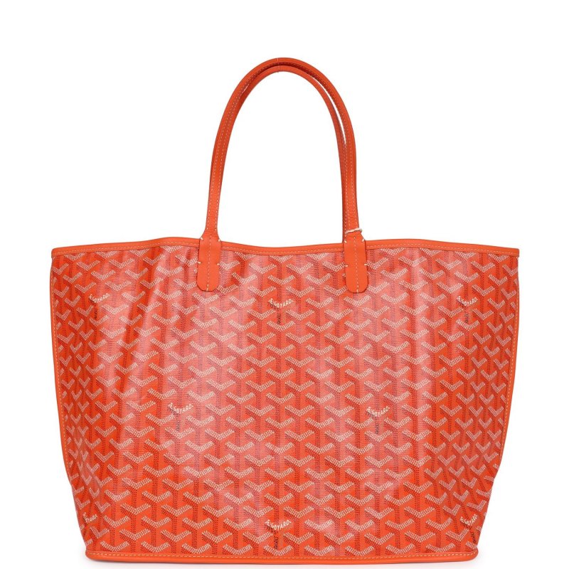 GOYARD ANJOU PM ORANGE GOYARDINE CANVAS PALLADIUM HARDWARE