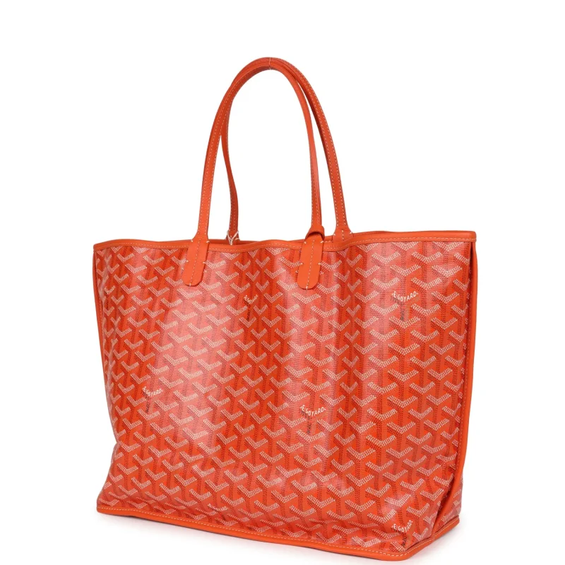 GOYARD ANJOU PM ORANGE GOYARDINE CANVAS PALLADIUM HARDWARE