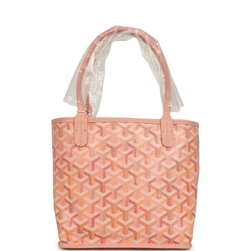 GOYARD GOYARDINE ANJOU POWDER PINK MINI BAG PALLADIUM HARDWARE