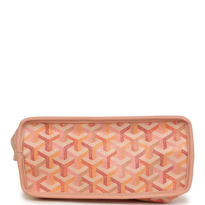 GOYARD GOYARDINE ANJOU POWDER PINK MINI BAG PALLADIUM HARDWARE