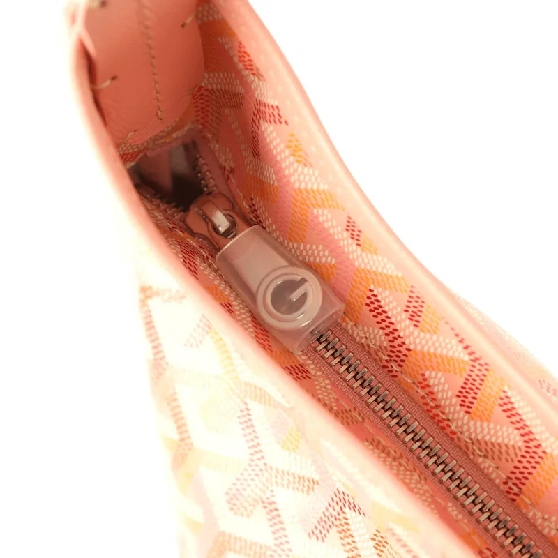 GOYARD GOYARDINE POWDER PINK BOHEME HOBO BAG PALLADIUM HARDWARE