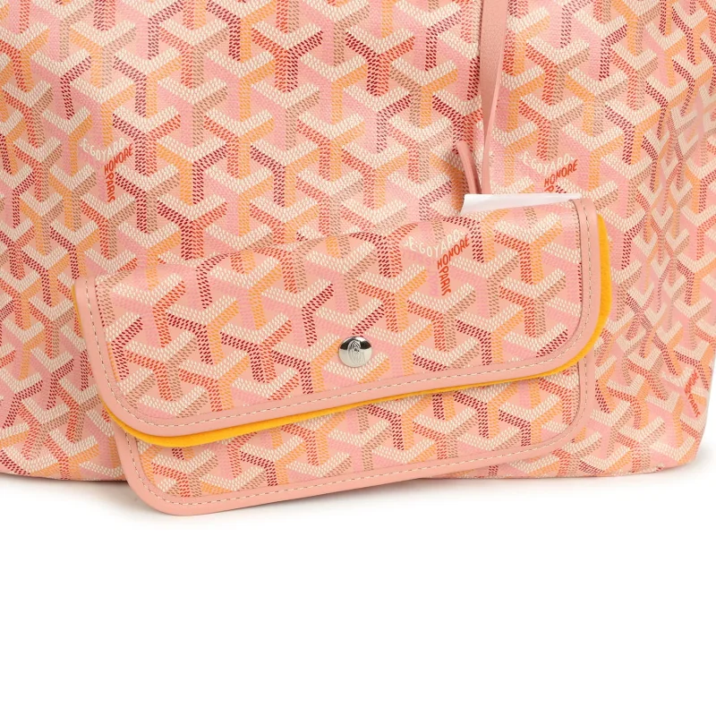 GOYARD GOYARDINE POWDER PINK BOHEME HOBO BAG PALLADIUM HARDWARE