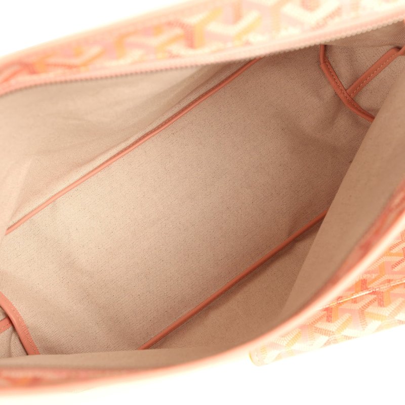 GOYARD GOYARDINE POWDER PINK BOHEME HOBO BAG PALLADIUM HARDWARE