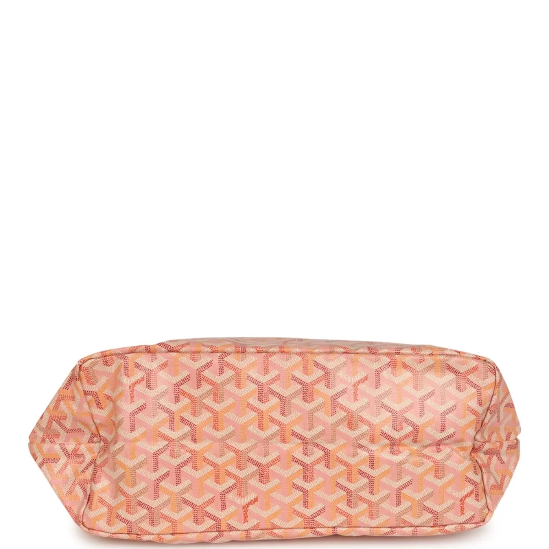 GOYARD GOYARDINE POWDER PINK SAINT LOUIS PM TOTE PALLADIUM HARDWARE