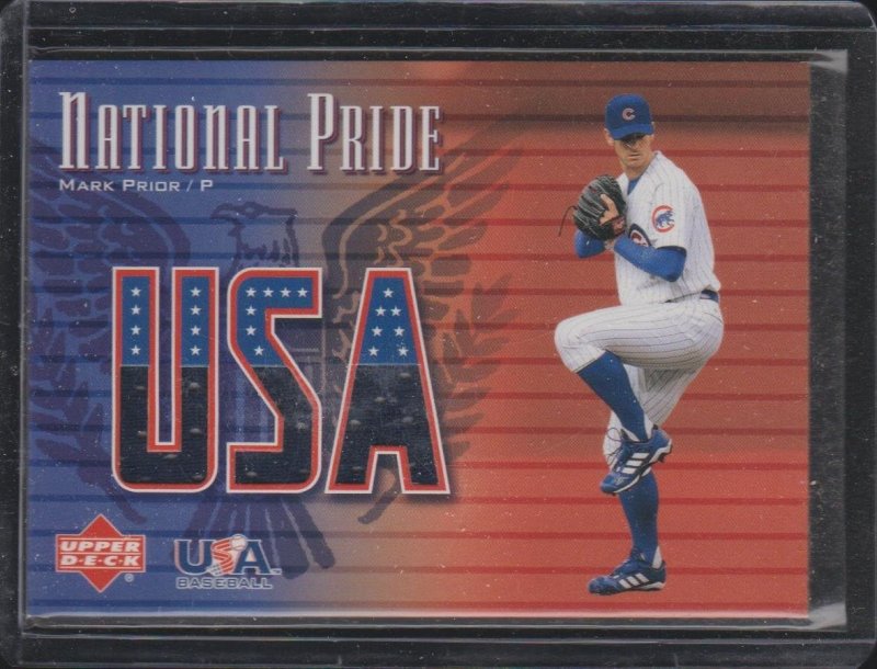 UPPER DECK MARK PRIOR CUBS GAME-USED JERSEY BASEBALL CARD NP-MP COLLECTIBLE 2003