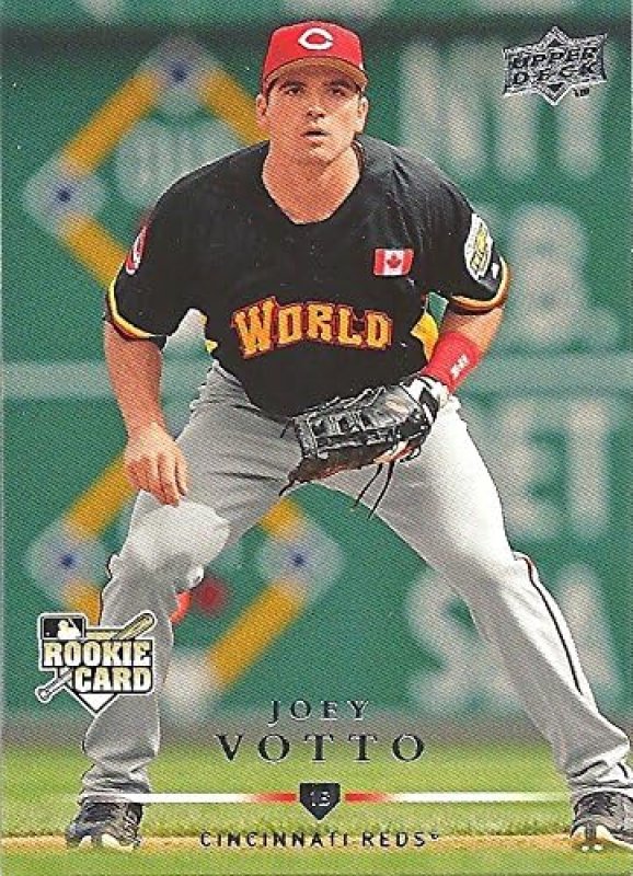 UPPER DECK ROOKIE BASEBALL CARD 349 CINCINNATI REDS FREE SHIPPING JOEY VOTTO 2008