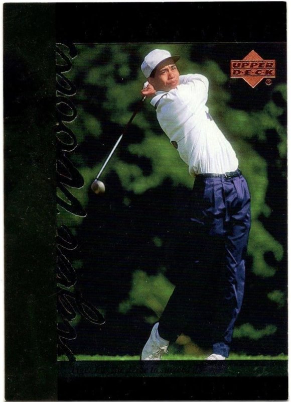 UPPER DECK COLLECTIBLE GOLF CARD TT4 FREE SHIPPING TIGER WOODS TIGERS TALES 2001
