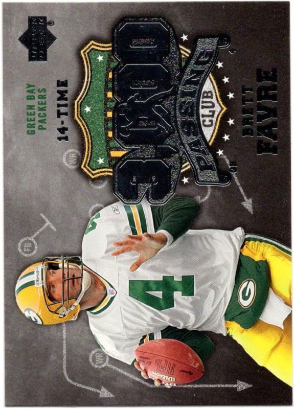 UPPER DECK 3KP-BF GREEN BAY PACKERS 3,000 YARD PASSING CLUB CARD FREE SHIP BRETT FAVRE 2006