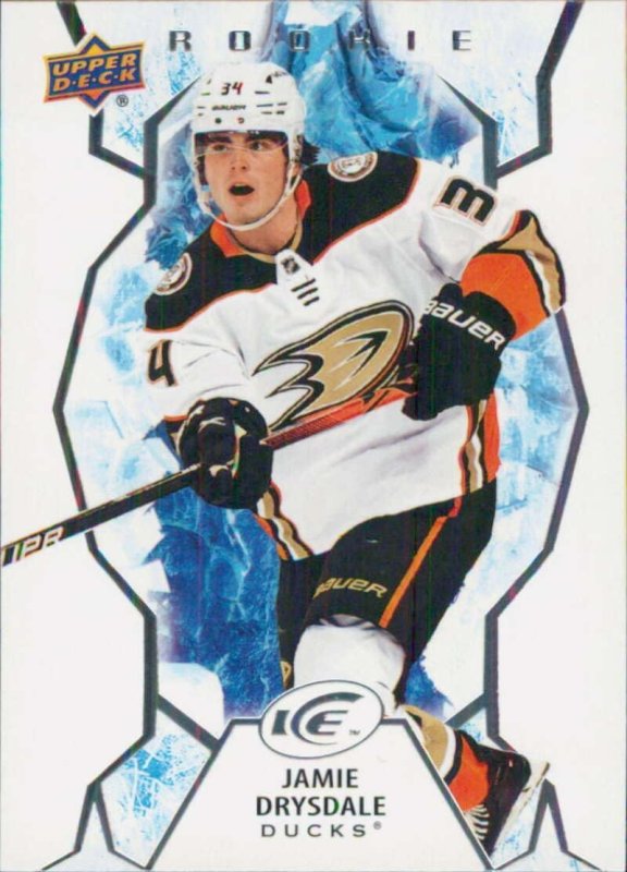 UPPER DECK ICE 114 JAMIE DRYSDALE ANAHEIM DUCKS ROOKIE HOCKEY CARD 2021-22