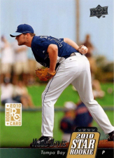 UPPER DECK TAMPA BAY BASEBALL CARD FREE SHIPPING 2010 WADE DAVIS ROOKIE CARD 13