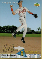 UPPER DECK ROOKIE CARD 459 ATLANTA BRAVES COLLECTORS CHOICE - FREE SHIPPING CHIPPER JONES 1993