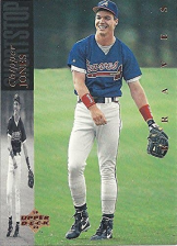 UPPER DECK 185 1ST YEAR ATLANTA BRAVES BASEBALL CARD COLLECTIBLE FREE SHIP CHIPPER JONES 1994